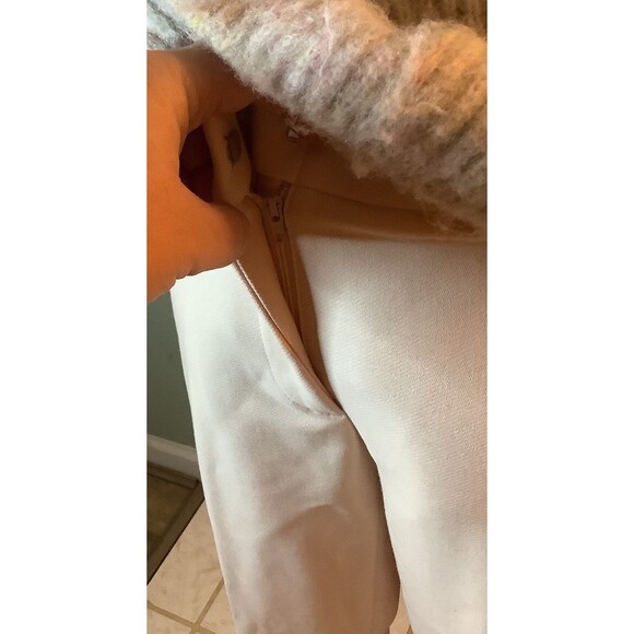 Zara Ribbed Knit Mock Neck Sleeveless Sweater / Anne Taylor The Ankle Trousers - Picture 4 of 9